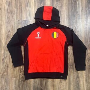FIFA Official Lisenced World Cup 2022 unisex SIZE YOUTH LARGE Belgium Hoodie